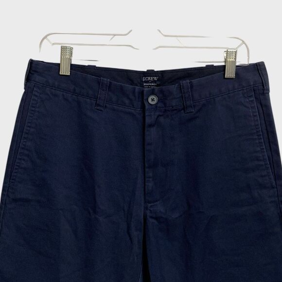 NWT J. Crew Flat Front Chino Gramercy Shorts Men's Sz 31W Navy Blue Summer Prepp - Picture 5 of 16